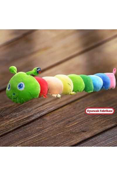 Oyuncakfabrikasi Halley Toy Colorful Plush Caterpillar Pillow 90 cm
