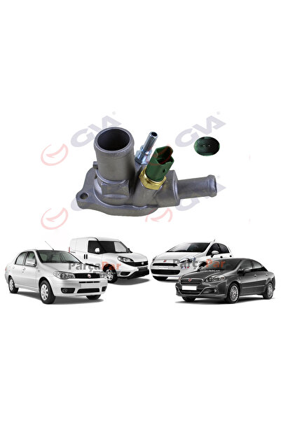 GVA TERMOSTAT (88C) (KOMPLE / MÜŞÜRLÜ) ALBEA-DOBLO-LINEA-PUNTO-GRANDE PUNTO-BRAVO-500- 1.4 BNZ'Lİ