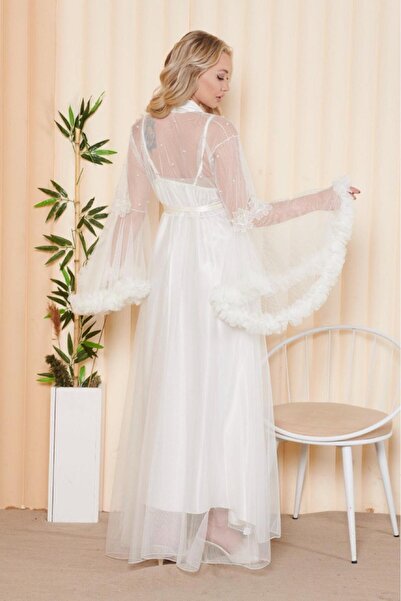 Limas lingerie long dressing gown two pieces