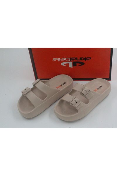 Honeysuitcase Akınal Bella Women's Double Buckle Platform Sole Eva Summer Slippers
