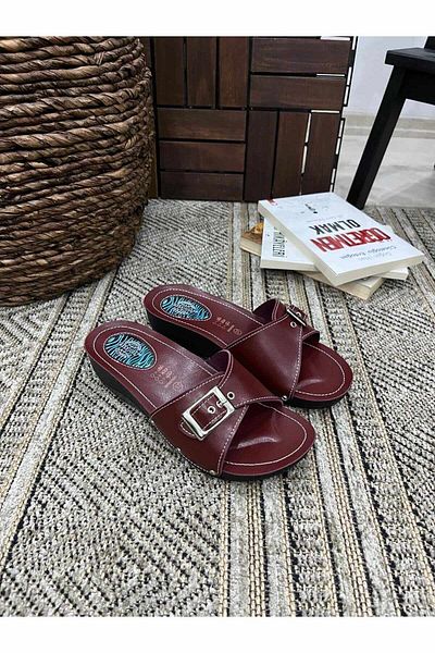 Behtah Kundura Women's Full Orthopedic Heel Spur Compatible Gel Heeled Medical Medical Slippers