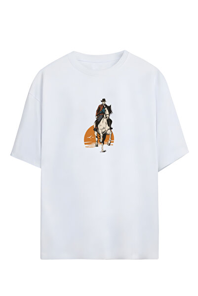 Adrift Red Dead Redemption - Tricou oversize unisex conceput de Arthur Morgan