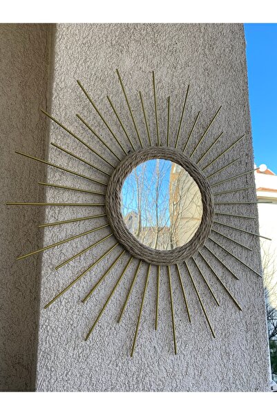 Genel Markalar Modern Dekoratif Jüt Pleksi Ayna