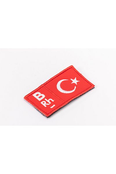 Huğlu قطعة واحدة من شمعدان مجموعة الدم بعلم تركي مع شريط فيلكرو