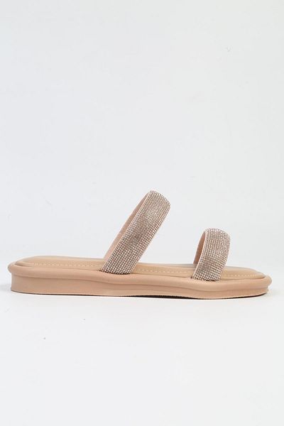 Pierre Cardin ® |   PC-5101-3891 Μπεζ-Γυναικείες Πέτρινες Παντόφλες