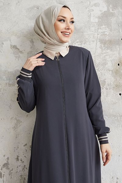 InStyle Ferace de culoare afumată - cu model de dungi și nervuri