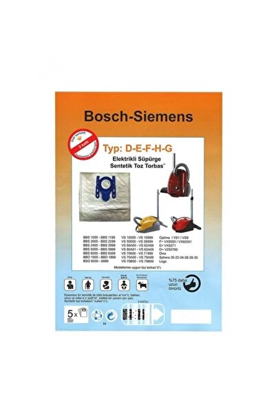 Siemens optima  Elektrikli Süpürge Uyumlu Toz Torbası 15 Adet Kaliteli Ürün S...