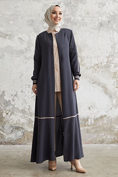 InStyle Ліщина Serit Pattern Ribbed Abaya Fume