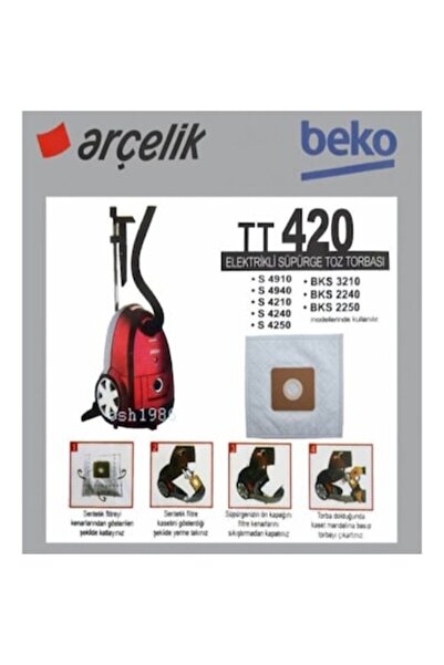 Beko BKS3210 - 5 τεμάχια ποιοτικές σακούλες σκόνης για ηλεκτρική σκούπα