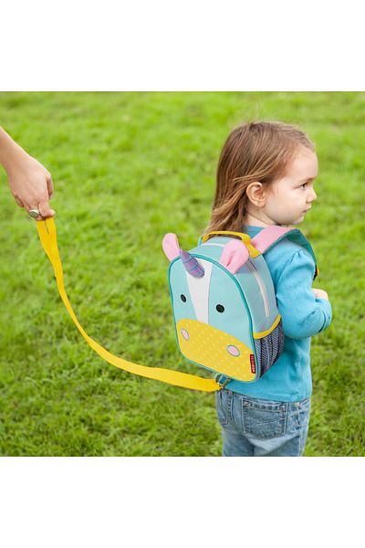 Skip Hop Σακίδιο πλάτης Zoo με μοτίβο Unicorn με ζώνη ασφαλείας