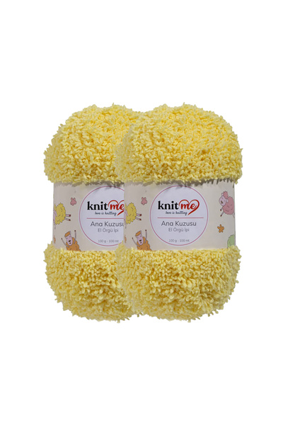 knitme خروف الأم 100 جرام 2 عبوة من خيوط الحياكة اليدوية 703