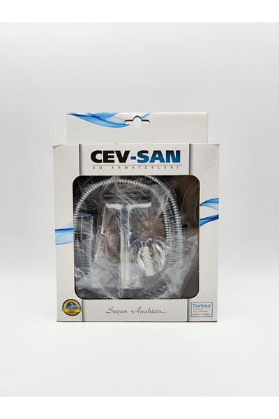 CEVSAN Round Brass Chrome - Toothed and Spiral Jointed Hand Shower