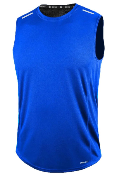 GENIUS STORE Men's Moisture Absorbing Quick Dry Athletic Technical Performance Athlete Zero Sleeve T-shirt DRIFIT-SIFIRKOL