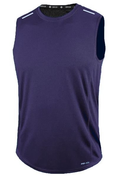GENIUS STORE Men's Moisture Absorbing Quick Dry Athletic Technical Performance Athlete Zero Sleeve T-shirt DRIFIT-SIFIRKOL