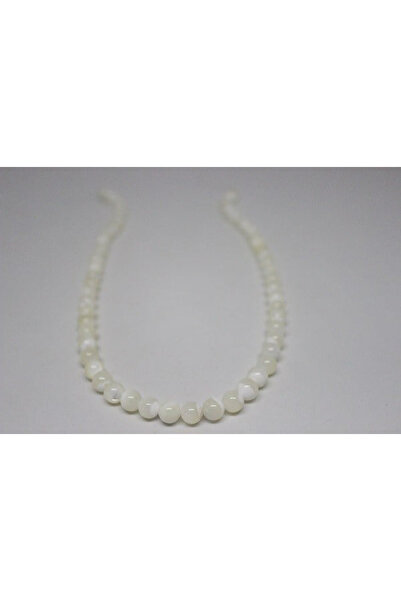 Yasamtohumu Șir de margelă de 9 cm! Șir de sidef 8mm (alb)