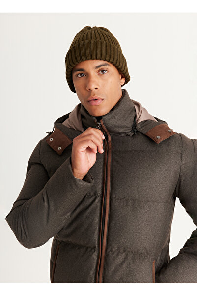 ALTINYILDIZ CLASSICS Ανδρικό παλτό Altınyıldız Classics καφέ 4C 0824100006