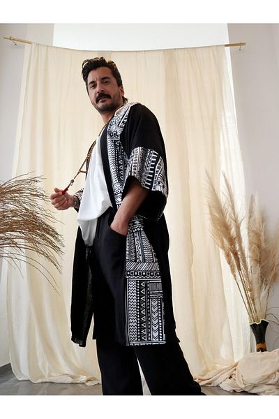 Su Koleksiyon Unisex Tribal Kaftan
