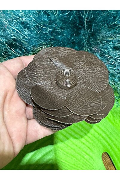 Gönülden Tasarım 10X10 CM PIELE FALSA FLOARE DE TRANDAFIR CUSUT ACCESORII HAI...