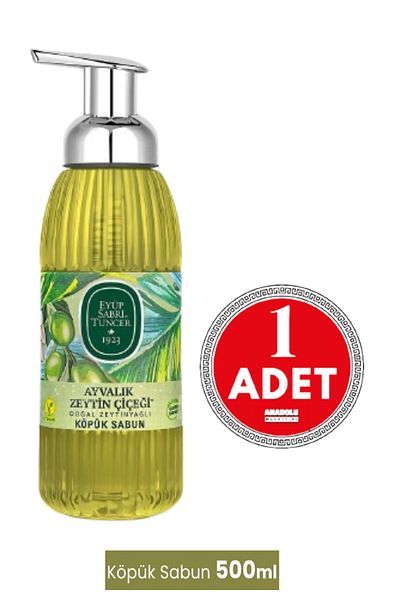 Eyüp Sabri Tuncer Ayvalık Olive Flower Soap - Natural Olive Oil, Foam 500 ml 1 Piece