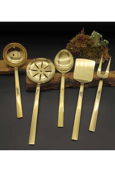 BRONDOFF Stayle Titanium Gold (glossy) 5-Piece Service Set