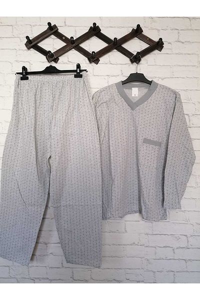 anne moda ankara 100% raw cotton, lycra-free, WINTER- spring raised, long sleeved, father's pajama set