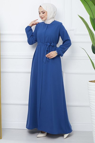 InStyle Ζώνη Κυψελοειδή Ύφασμα Ferace - Indigo