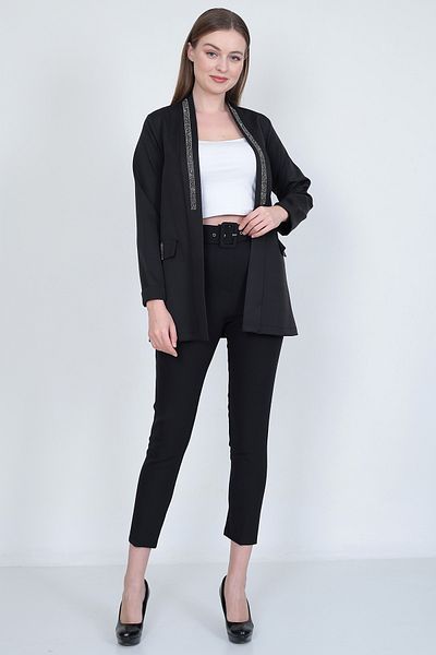 EMİRA LİFE GULER SHAL BLAZER cu stras