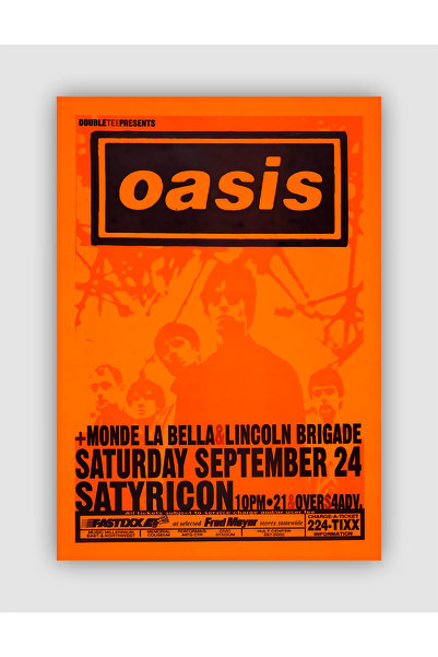 fırsatlar diyarı Oasis Monde La Bella  Rock Müzik Duvar Posteri - Kalın Kağıt...