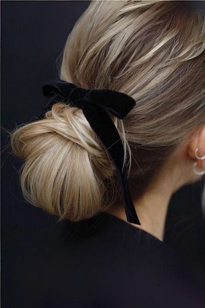 Diloshtrend Design Catifea de damă cu fundita elastică cataramă