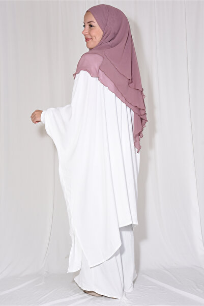 Ns nowascarf Trousers Tunic Double Set Aerobin Fabric White