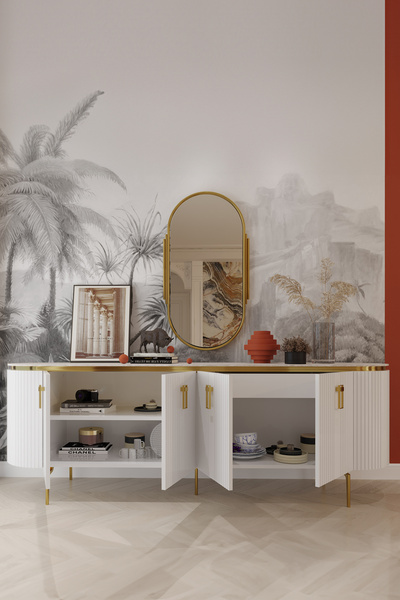 Modalife Lexus Aynalı 4 Kapaklı Konsol - Aytaşı