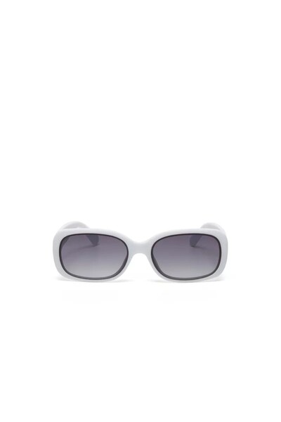 Okkia Chiara Unisex White Sunglasses Black Gradient