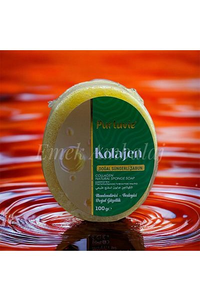 Purlavie Natural Sponge Soap with Collagen 1 Piece 100gr