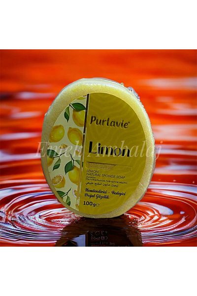Purlavie 1 Lemon Natural Sponge Soap 100gr