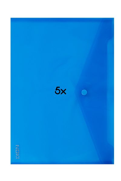 Dağtaş Kırtasiye Noki Snap-On Document Envelope File Blue