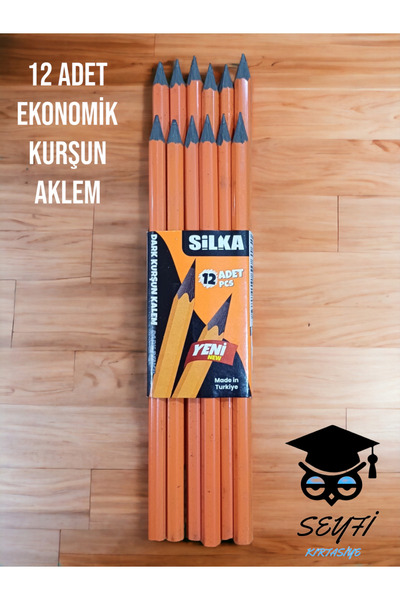 SEYFİKİRTASİYE ECONOMIC BLACK LEAD PEN 12 PIECES TURKISH MALI