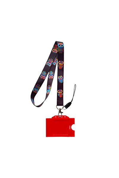 DODO BONE Colorful Owl Card Strap Rope, Collar Strap Rope, Phone Strap And Re...