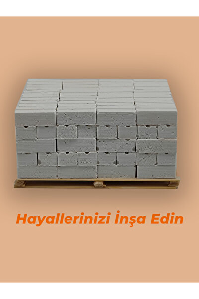 Tshigo Minyatür Beyaz Tuğla ( Boyamaya Uygun ) 240 Adet