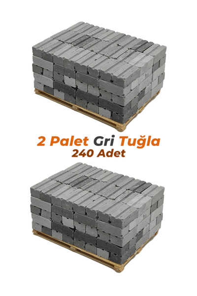 Tshigo Minyatür Tuğla Gri Tuğla ( 240 Adet )