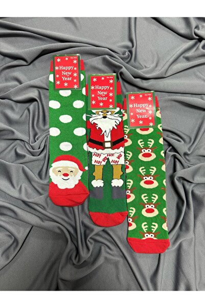 KRC & GLOBAL TEKSTİL Crăciun - șosete de Anul Nou unisex cu tematică de Crăci...