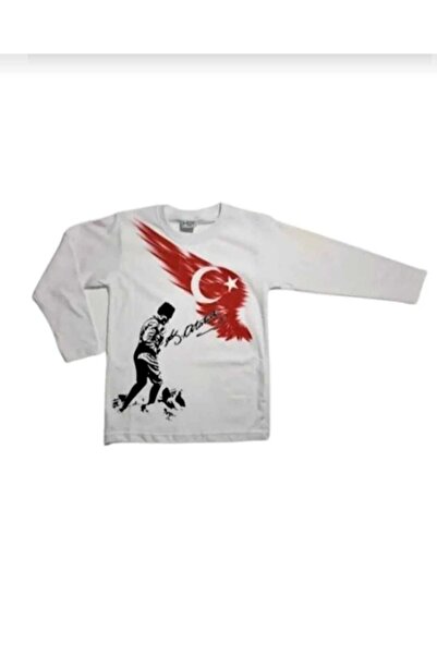 Öz klas Store تي شيرت للأطفال للجنسين 23 أبريل 29 أكتوبر بأكمام طويلة