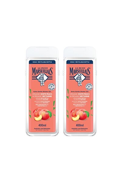Le Petit Marseillais Beyaz Şeftali ve Nektarin Duş Jeli 400 ml x 2 Adet