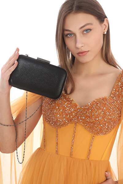 womenacs Жіноча чорна сумочка-клатч з візерунком у вигляді розлитої рідини