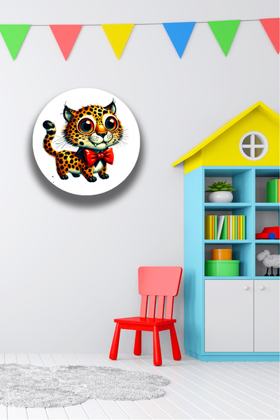 Nod نماذج لوحات خشبية لغرفة الأطفال، ملونة، لطيفة، زينة جدارية على شكل حيوانا...