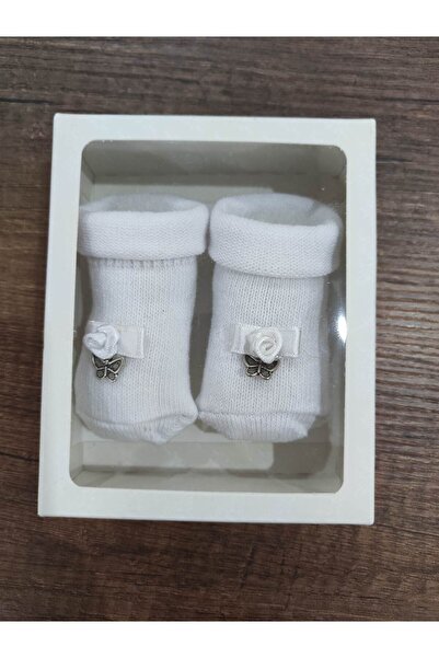 erceys زوج واحد من الجوارب لحديثي الولادة للفتيات الصغيرات مع صندوق هدايا
