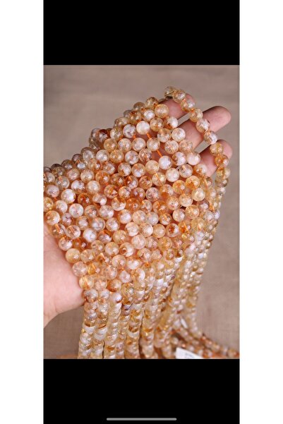 Zümrüt Doğal Taş Official Цитрин, серия от естествени камъни със сферично шли...