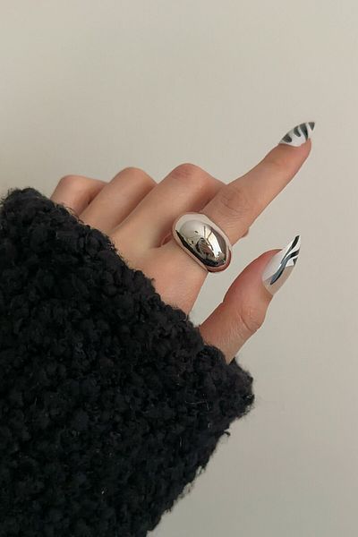 Okko Store حلقة سميكة منحنية