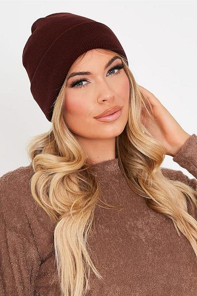 Boldy Classic Sports Beret Knitwear Beret Unisex Non-Embroidery Beret Plain Beret Unisex Beret Plain Classic Beret Claret Red
