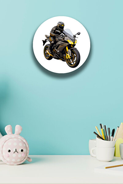 Nod Motocicletă de curse Cameră pentru adolescenți pentru copii Model de pictură în lemn, ornament de perete pentru ușă, decor pentru articole pentru copii