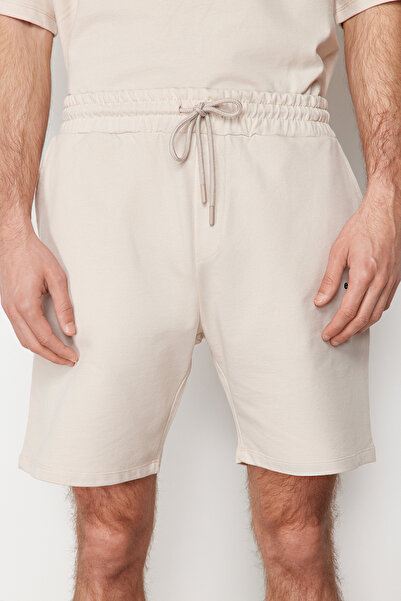 Trendyol Collection Σετ φόρμας Oversize από στάμπα πέτρας - 100% βαμβάκι TMNSS24EM00003